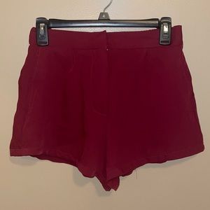 Maroon shorts